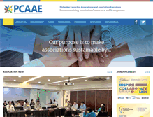 Tablet Screenshot of pcaae.org